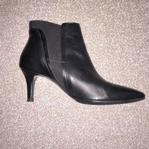 Pierre Darre black leather booties, made in Italy